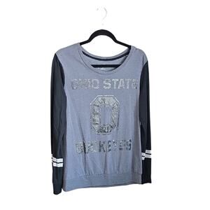 Juniors by Gen2 Black and Grey Ohio State Buckeyes Lightweight Sweatshirt XL